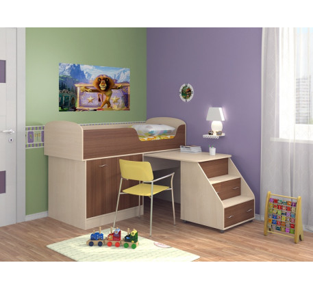 Детская мебель Дюймовочка-2, спальное место 160х70 см